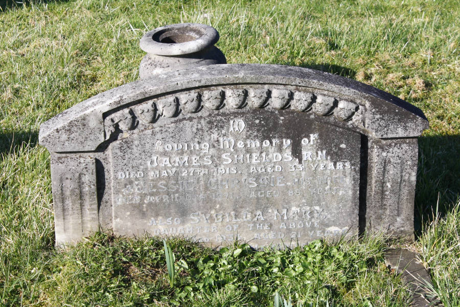 Shields James gravestone barrow cemetery