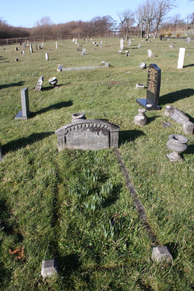 Shields James gravestone barrow cemetery