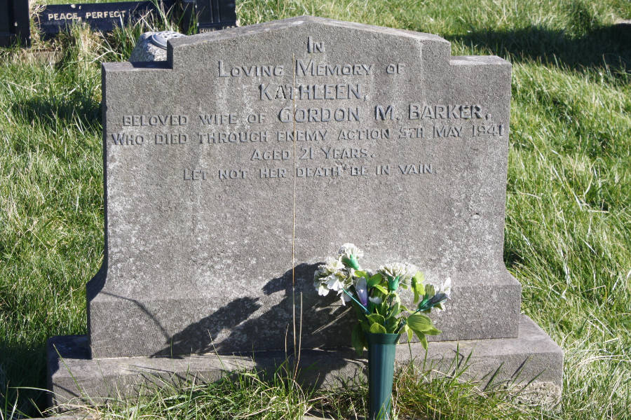 Barker Civilian dead in the ‘Barrow Blitz’