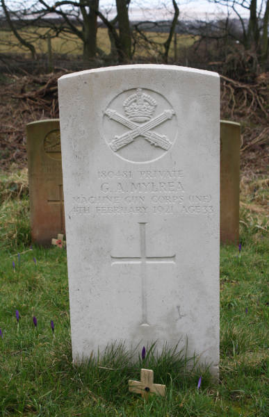 George Albert Mylrea WW1 ireleth Cemetery