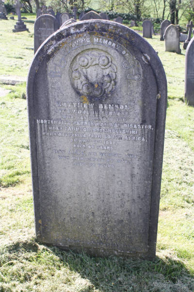 Matthew Benson Norton Fitzwarren Dalton Cemetery
