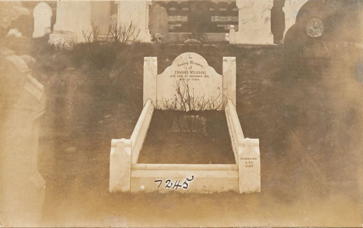 7245 Gravestones Mr Edward Wilcock nc