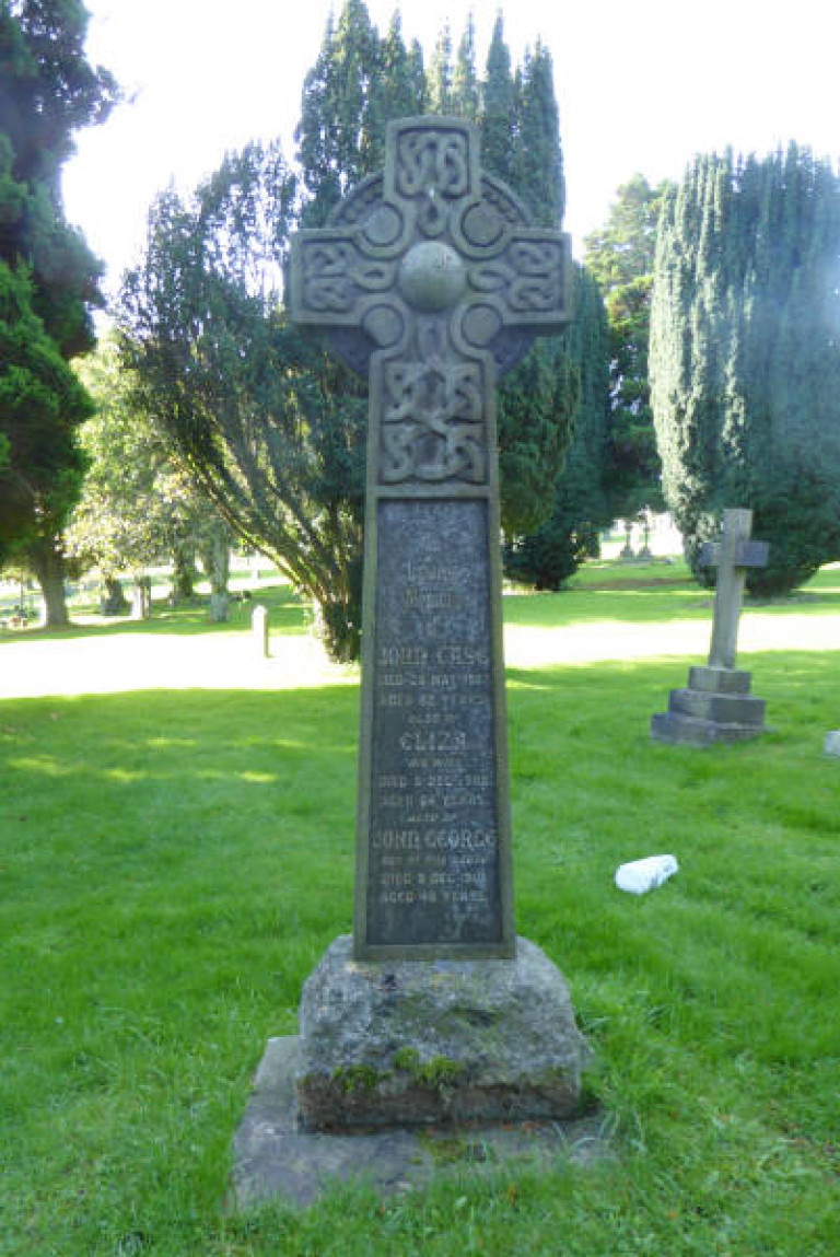 Captain John Case ulverston cemetery