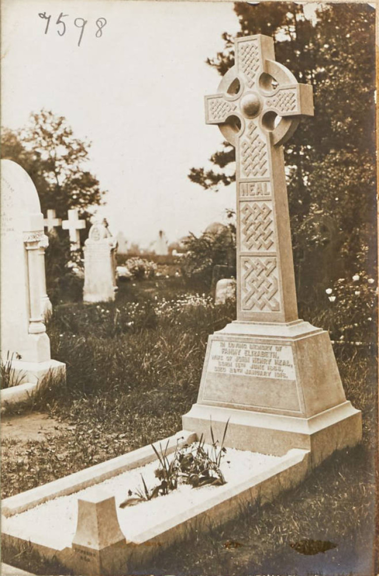 7598 Fanny Elizabeth Neal gravestone nc
