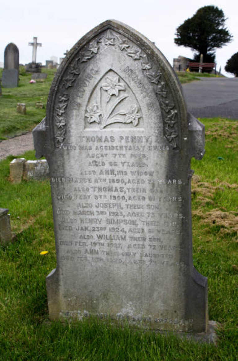 Thomas Penny acc killed dalton cemetery