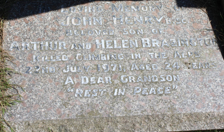 John Brazinton (Mayor) Barrow Cemetery climbing accident