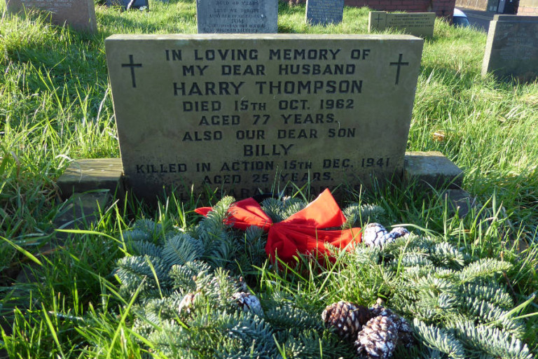 Billy Thompson kia 1941 Walney Cemetery