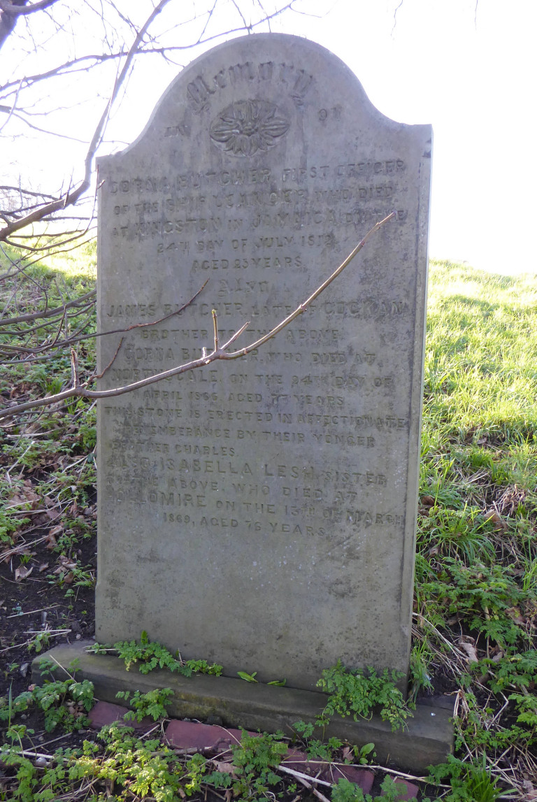 Corna Butcher of the Leander Walney Cemtery