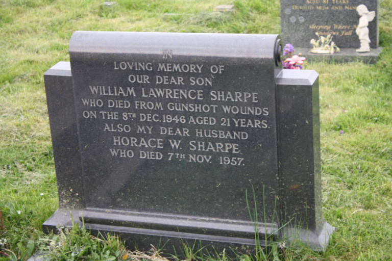 William Lawrence Sharpe gunshot 1946 Dalton Cemetery