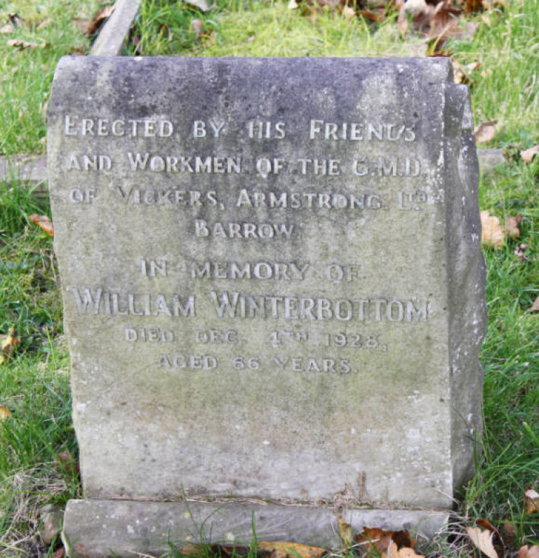 Winterbottom William Vickers Walney Cemetery
