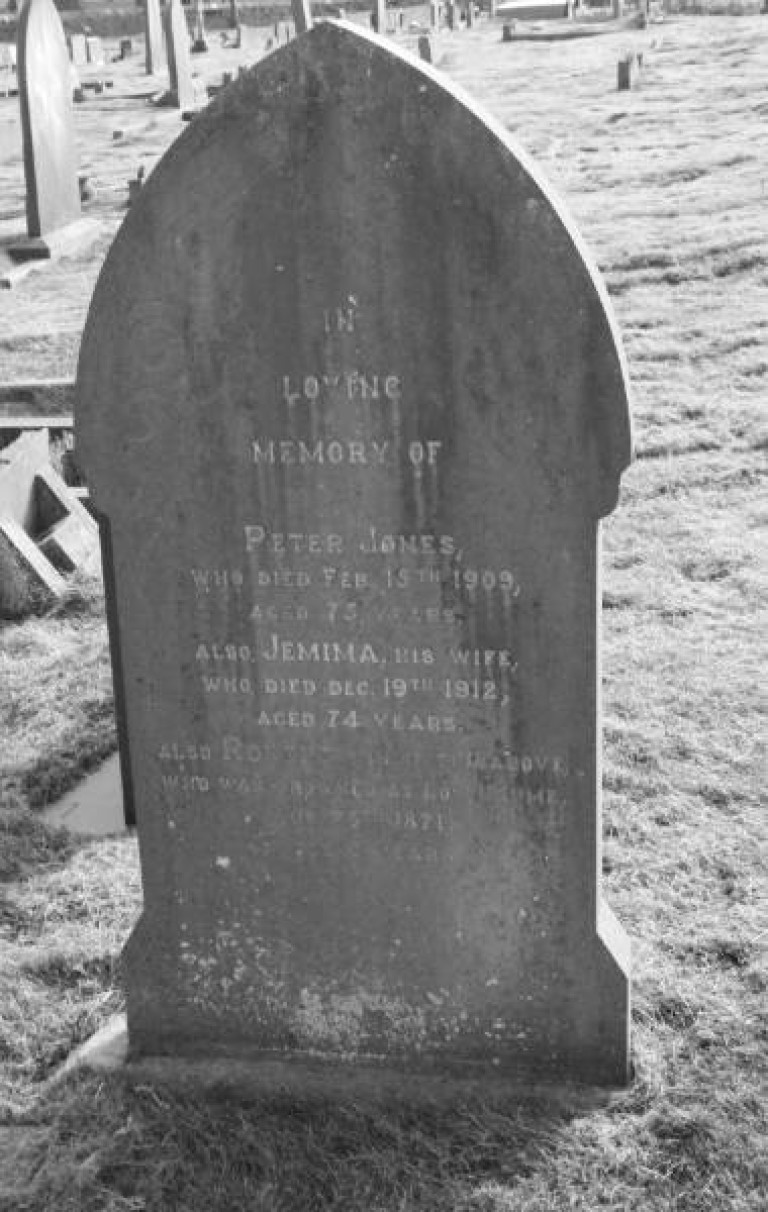 Robert Jones drowned at Low Haume 1871 Dalton Cemetery